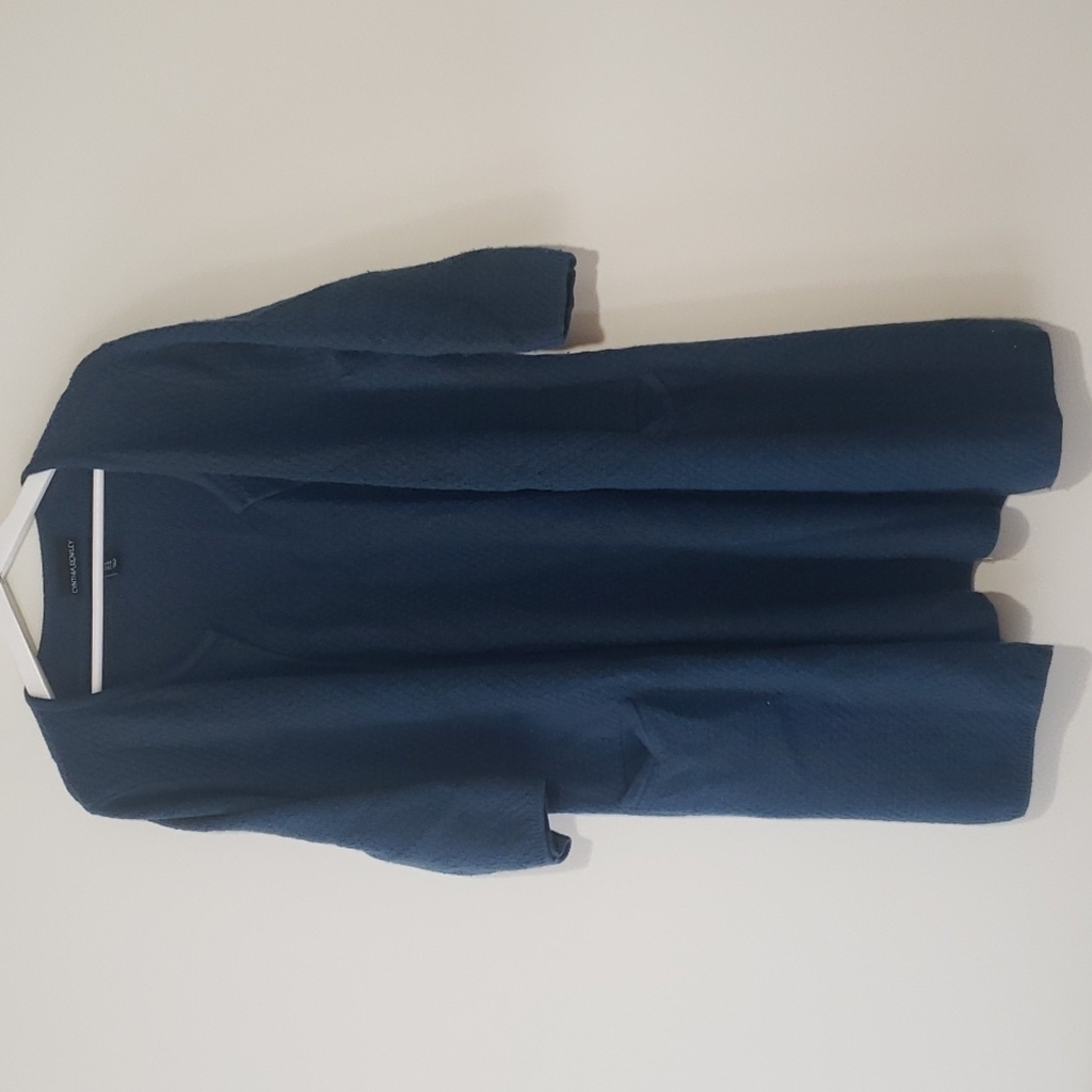 Cynthia Rowley 3/4 Sleeve Teal Wool Sweater